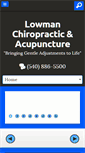 Mobile Screenshot of lowmanchiropractic.com