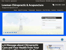 Tablet Screenshot of lowmanchiropractic.com